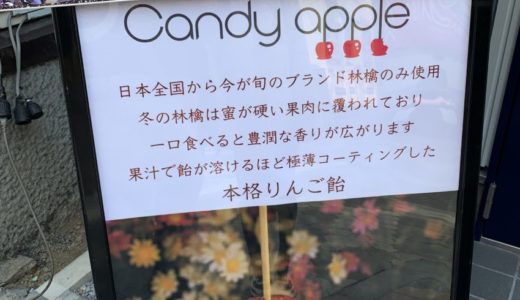 りんご飴専門店「Ｃａｎｄｙ　ａｐｐｌｅ」のリンゴ飴を食べた感想！