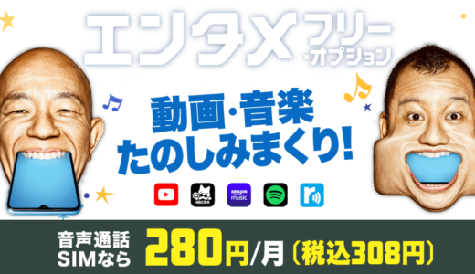 動画・音楽を無制限に楽しみたい人はBIGLOBEモバイル一択！ 【エンタメフリー・オプションで通信無制限！】